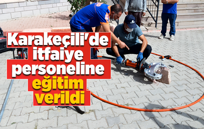 Karakeçili'de itfaiye personeline eğitim verildi