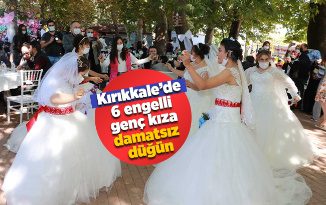 Engelli genç kızların gelinlik hayali gerçek oldu