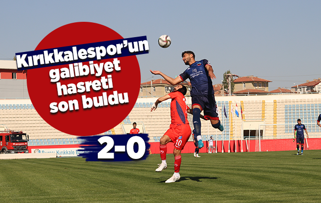 Kırıkkalespor galibiyet hasretine son verdi