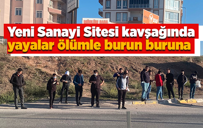 Sanayi Sitesi kavşağı kazaya davetiye çıkarıyor