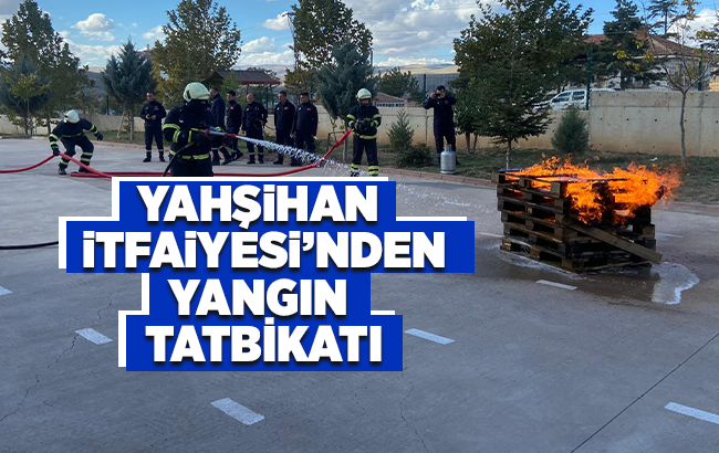 Yahşihan İtfaiyesi’nden Gerçeği Aratmayan Tatbikat