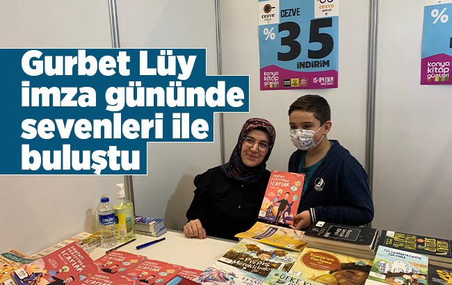 Gurbet Lüy Konya Kitap Fuarı'nda kitabını imzaladı 