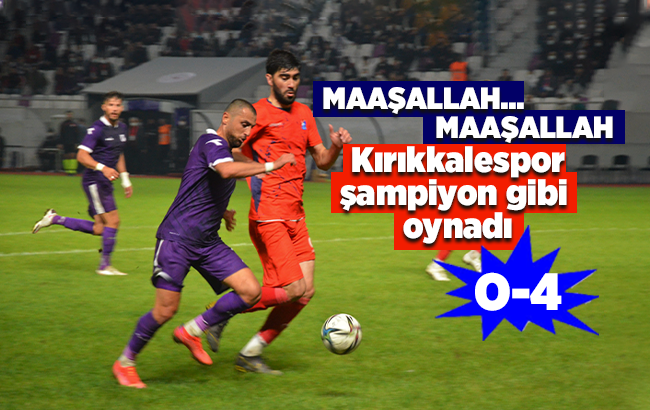 Kırıkkalespor şampiyon gibi oynadı, Ordu’ya gol oldu yağdı