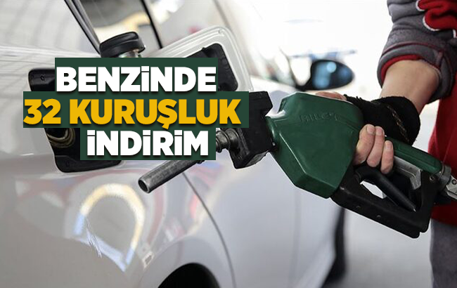 Benzine 32 kuruş indirim