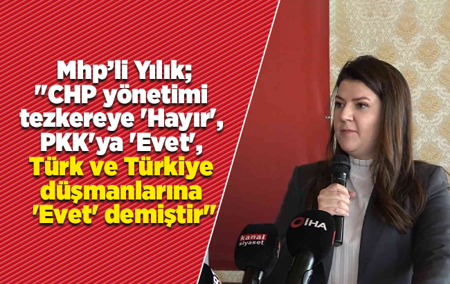 MHP’li Yılık’tan ’Tezkere’ açıklaması