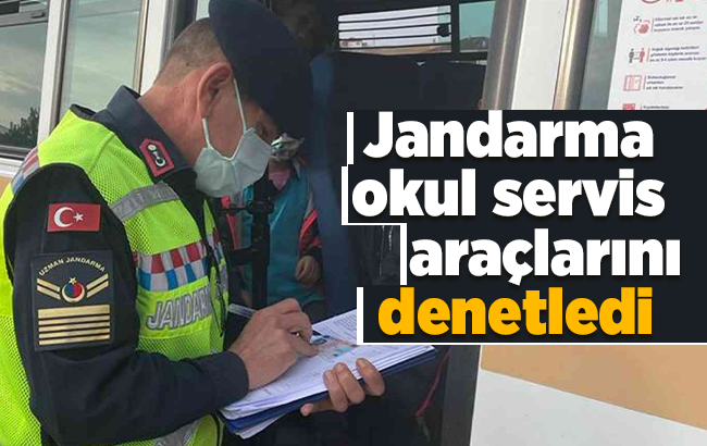 Kırıkkale’de jandarma okul servis araçlarını denetledi