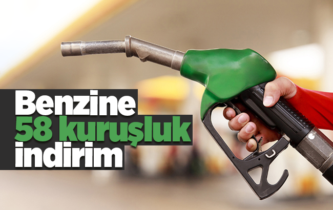 Benzine 58 kuruş indirim