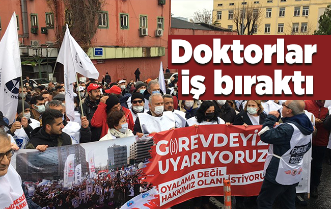 Doktorlar greve gitti, hastaneler boş kaldı