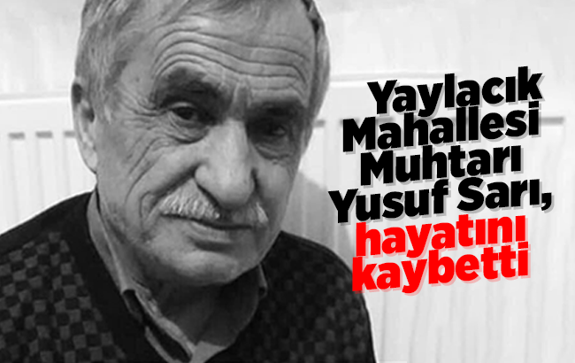 Yaylacık Mahallesi Muhtarı Sarı, hayatını kaybetti