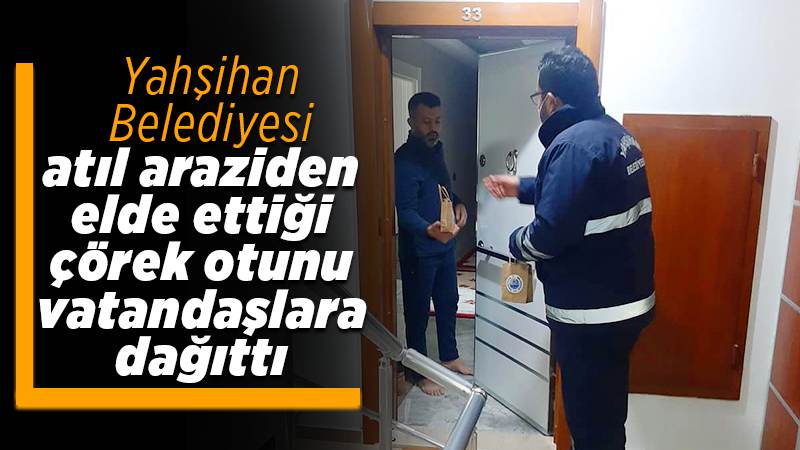 Yahşihan Belediyesi’nden vatandaşlara, çörek otu ve çörek otu sabunu