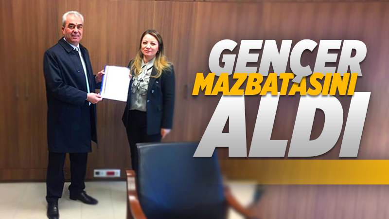 Gençer, mazbatasını aldı 