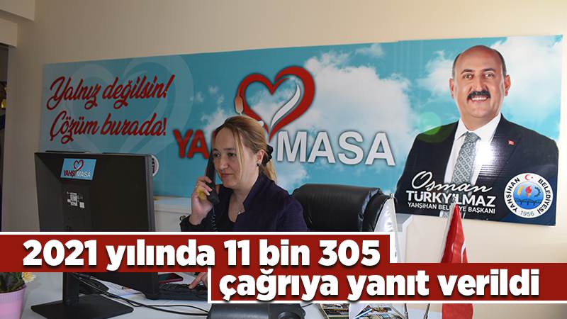 Yahşihan Belediyesi 2021 yılında 11 Bin 305 çağrıya yanıt verdi