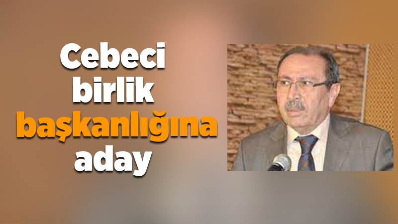 Cebeci birlik başkanlığına aday