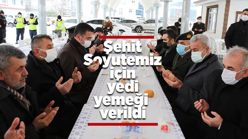 Yüksekova şehidine yedi yemeği verildi