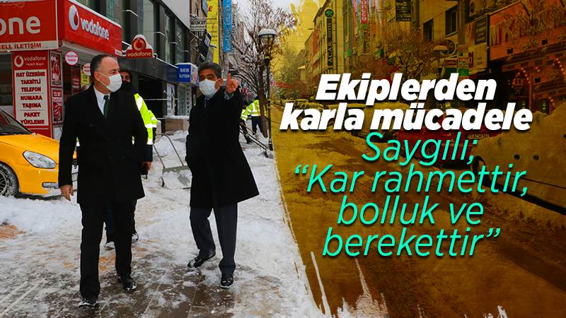 Saygılı, çalışmaları yerinde inceledi 