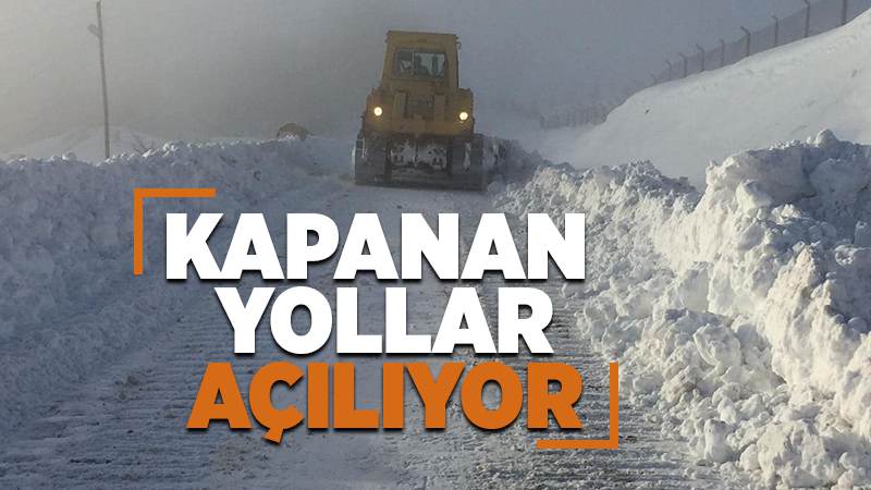 Ekipler sahada köy yolları ulaşıma açılıyor